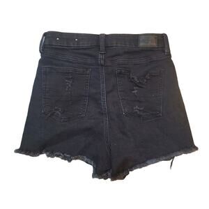 AMERICAN EAGLE Womens Shorts Size 4 Hi Rise Black Super Stretch Shorts